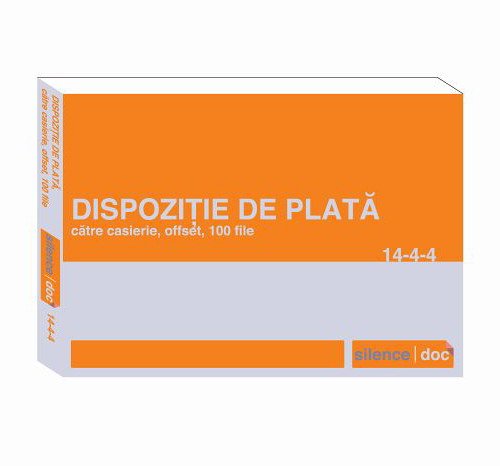 Dispozitie catre casierie