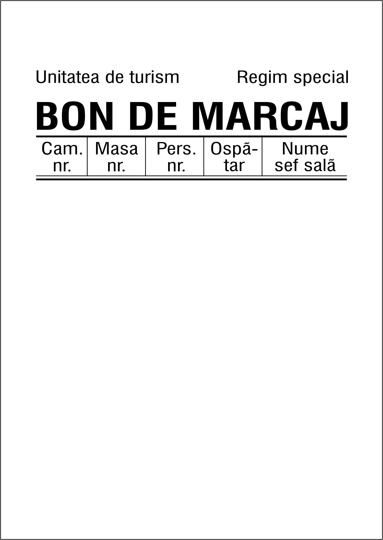Interior Bon Marcaj