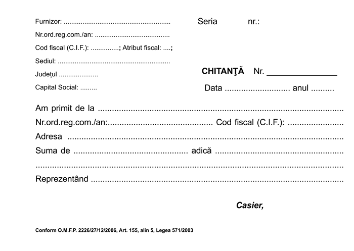 chitantier a6