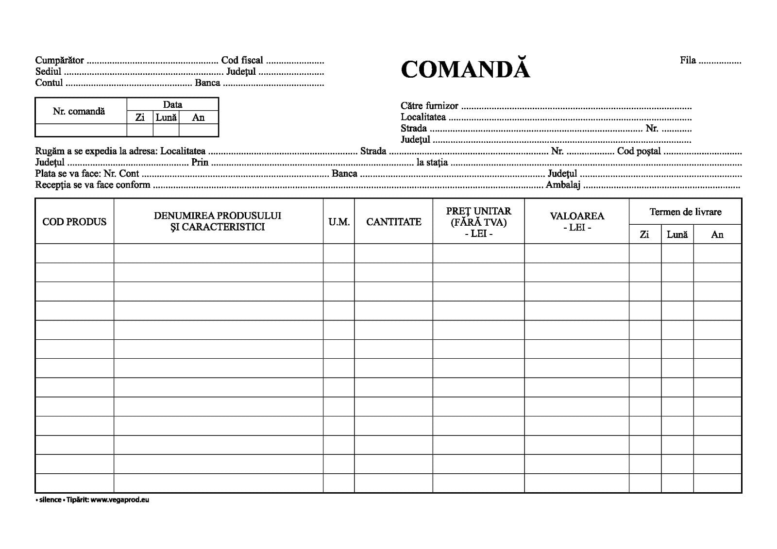Comanda A4